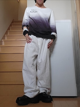 「アイテム（音楽/本・雑誌）」を使った、鈴木 悠馬さん（メンズ・160cm）の秋コーディネート