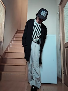 「アイテム（ジャケット/アウター）」を使った、鈴木 悠馬さん（メンズ・160cm）の秋コーディネート