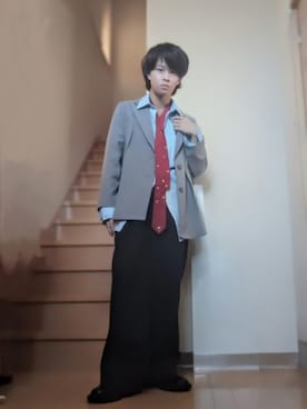 「アイテム（シャツ/ブラウス）」を使った、鈴木 悠馬さん（メンズ・160cm）の秋コーディネート