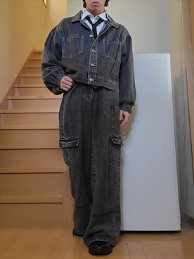 「セットアップ」｜鈴木 悠馬さん（メンズ・160cm）の秋コーディネート