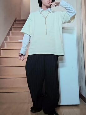 「アイテム（音楽/本・雑誌）」を使った、鈴木 悠馬さん（メンズ・160cm）の秋コーディネート