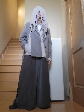 「アイテム（テーラードジャケット）」を使った、鈴木 悠馬さん（メンズ・160cm）の秋コーディネート
