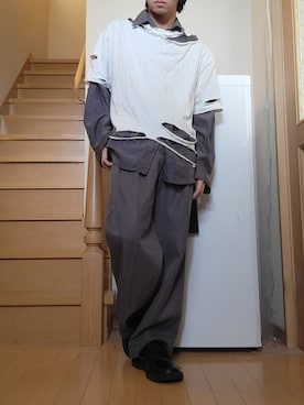 鈴木 悠馬さん（骨格ストレート・メンズ・160cm）の秋コーディネート