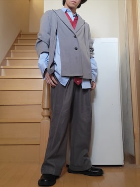 「アイテム（音楽/本・雑誌）」を使った、鈴木 悠馬さん（メンズ・160cm）の夏コーディネート