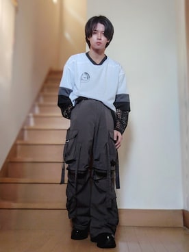 「ADRER（アドラー）のアイテム（シューズ）」を使った、鈴木 悠馬さん（メンズ・160cm）の春コーディネート