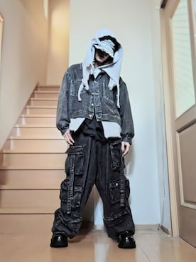 「アイテム（音楽/本・雑誌）」を使った、鈴木 悠馬さん（メンズ・160cm）の秋コーディネート