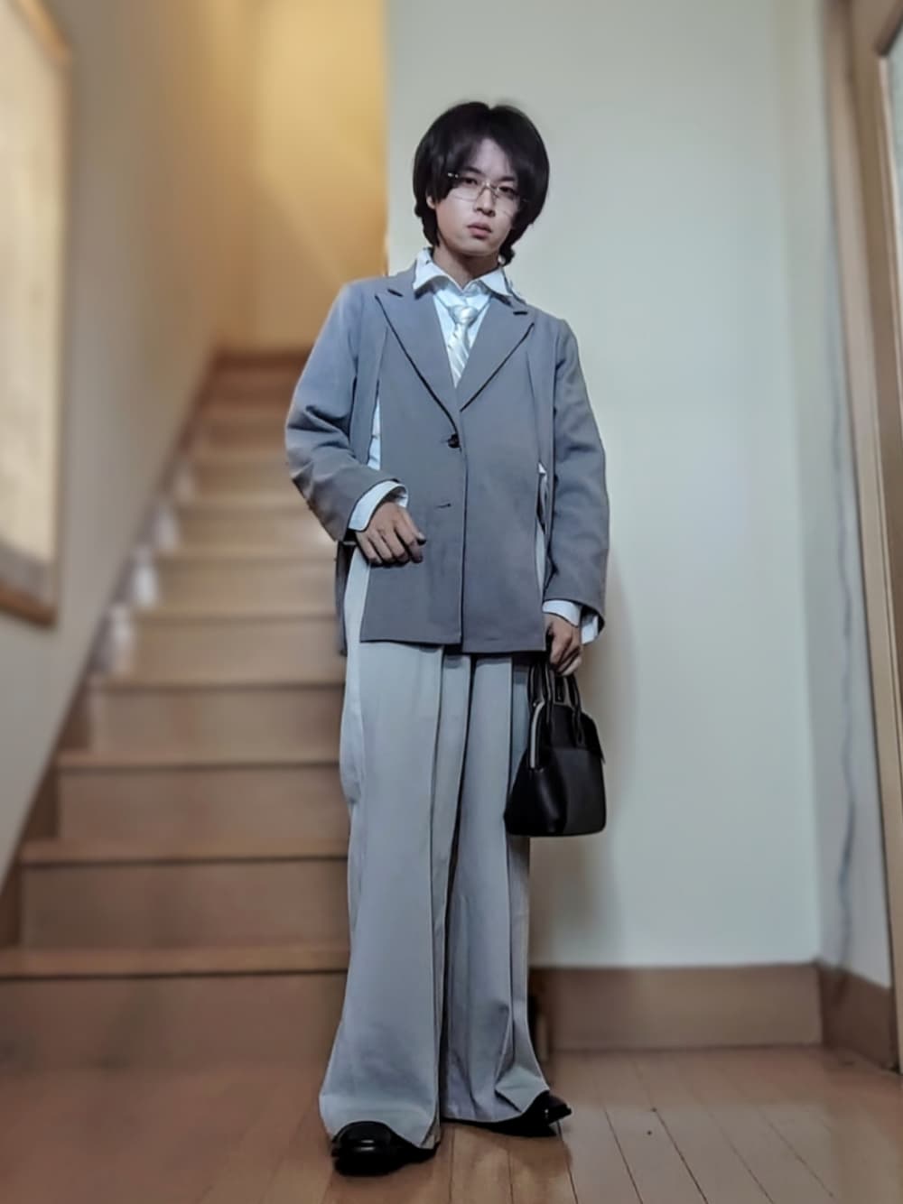 Ellno Loset（エルノロゼット）の「ウールライク2wayジャケット