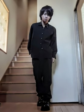 「アイテム（音楽/本・雑誌）」を使った、鈴木 悠馬さん（メンズ・160cm）の冬コーディネート