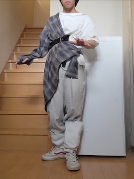 「アイテム（音楽/本・雑誌）」を使った、鈴木 悠馬さん（メンズ・160cm）の夏コーディネート