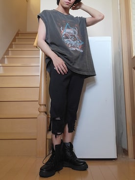 「アイテム（音楽/本・雑誌）」を使った、鈴木 悠馬さん（メンズ・160cm）の夏コーディネート