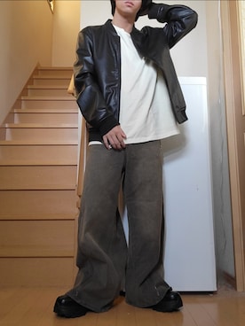 「アイテム（音楽/本・雑誌）」を使った、鈴木 悠馬さん（メンズ・160cm）の夏コーディネート
