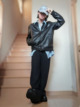 鈴木 悠馬さん（メンズ・160cm）の冬コーディネート