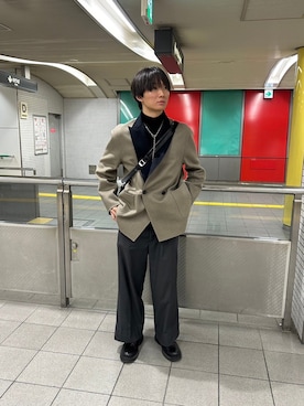 「stein（シュタイン）のアイテム（ジャケット/アウター）」を使った、りゅーとさん（メンズ・180cm）の秋コーディネート