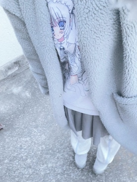 「Honeys（ハニーズ）のアイテム（ノーカラージャケット）」を使った、x0w0xzさん（レディース・154cm）の秋コーディネート
