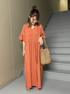 「URBAN RESEARCH Sonny Label（アーバンリサーチサニーレーベル）のアイテム（ワンピース/ドレス）」を使った、maoさん（レディース・152cm）の夏コーディネート