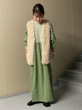 「URBAN RESEARCH Sonny Label（アーバンリサーチサニーレーベル）のアイテム（ワンピース/ドレス）」を使った、maoさん（レディース・152cm）の秋コーディネート