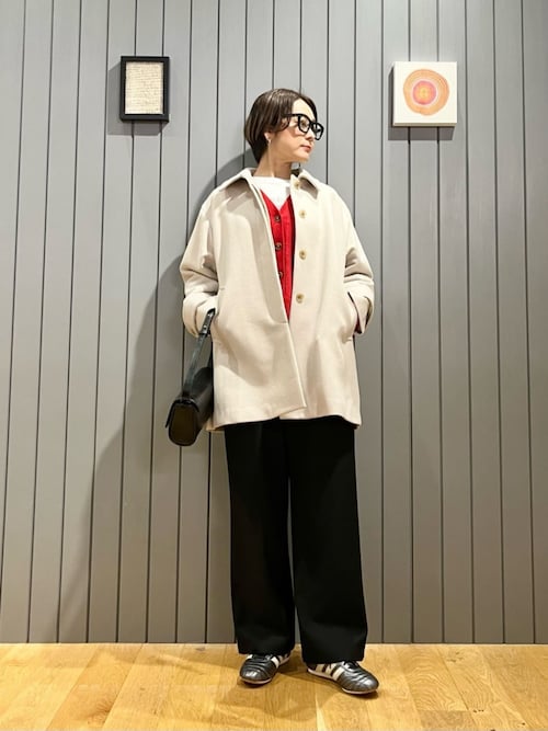 セール】［size SHORT/TALLあり］SENTDALE WOOL ミドル コート（ステン