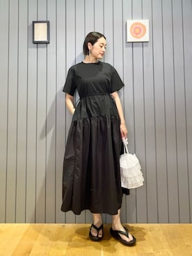 安田(yasuda)さん（レディース・168cm）の夏コーディネート