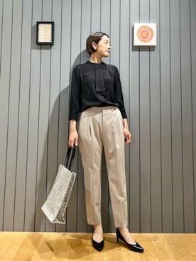 「ビジネス」｜「アイテム（アクセサリー）」を使った、安田(yasuda)さん（レディース・168cm）の夏コーディネート