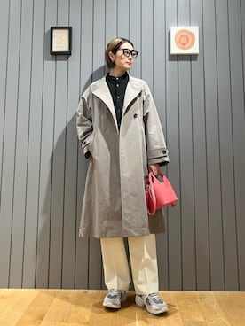 「green label relaxing（グリーンレーベルリラクシング）のアイテム（その他アウター）」を使った、安田(yasuda)さん（レディース・168cm）の冬コーディネート