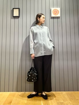 「アイテム（タンクトップ）」を使った、安田(yasuda)さん（レディース・168cm）の秋コーディネート