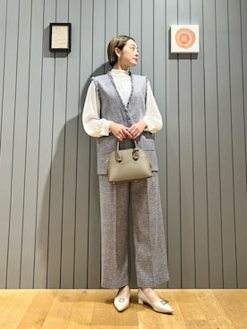 安田(yasuda)さん（レディース・168cm）の冬コーディネート