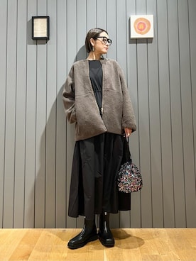 「green label relaxing（グリーンレーベルリラクシング）のアイテム（ブルゾン）」を使った、安田(yasuda)さん（レディース・168cm）の秋コーディネート