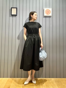 「ビジネススタイル」｜「アイテム（ワンピース/ドレス）」を使った、安田(yasuda)さん（レディース・168cm）の夏コーディネート