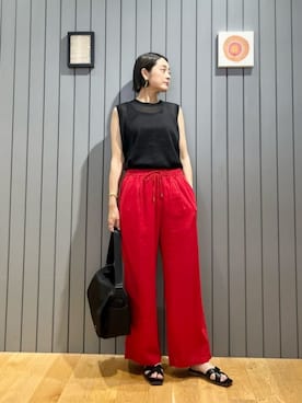 安田(yasuda)さん（レディース・168cm）の夏コーディネート