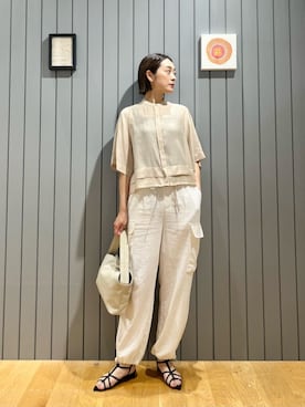 安田(yasuda)さん（レディース・168cm）の夏コーディネート