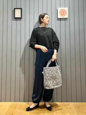 「ビジネス」｜「アイテム（アクセサリー）」を使った、安田(yasuda)さん（レディース・168cm）の夏コーディネート