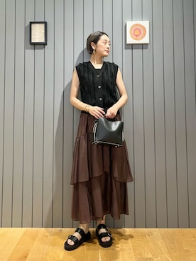 安田(yasuda)さん（レディース・168cm）の夏コーディネート