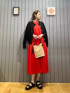 安田(yasuda)さん（レディース・168cm）の春コーディネート