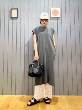 安田(yasuda)さん（レディース・168cm）の夏コーディネート