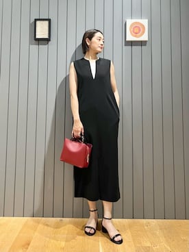 「ビジネススタイル」｜「アイテム（ワンピース/ドレス）」を使った、安田(yasuda)さん（レディース・168cm）の夏コーディネート