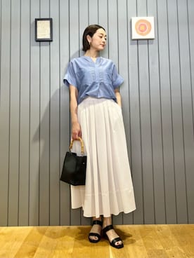 安田(yasuda)さん（レディース・168cm）の夏コーディネート