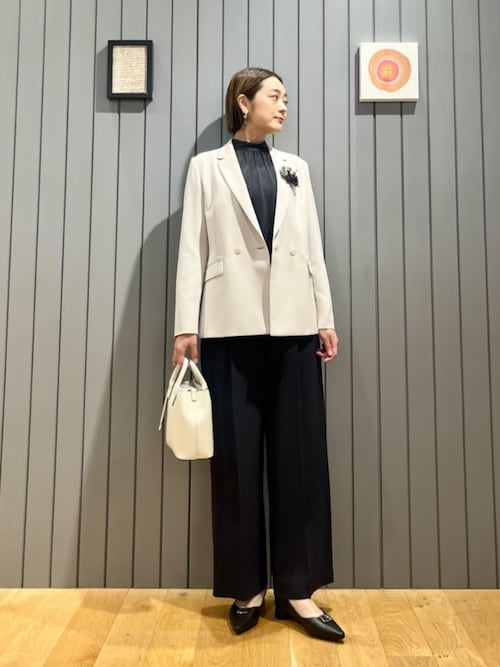 size SHORT/TALLあり］パウドレ ワイド パンツ ウォッシャブル