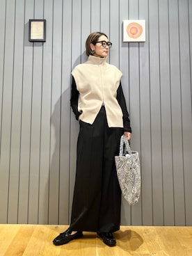 安田(yasuda)さん（レディース・168cm）の秋コーディネート