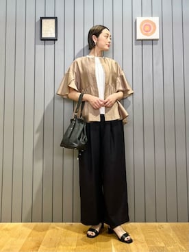 安田(yasuda)さん（レディース・168cm）の夏コーディネート