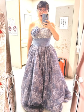 「アイテム（ドレス）」を使った、rin rinさん（レディース・158cm）の秋コーディネート