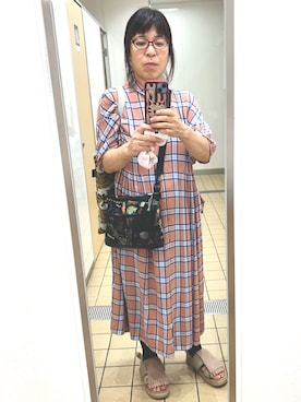 「SHAKA（シャカ）のアイテム」を使った、rin rinさん（レディース・158cm）の夏コーディネート