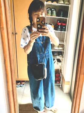 「Avail（アベイル）のアイテム（オールインワン・サロペット）」を使った、rin rinさん（レディース・158cm）の夏コーディネート
