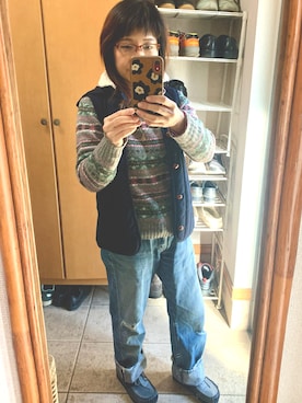 「Hina Green Label（ヒナグリーンレーベル）のアイテム」を使った、rin rinさん（レディース・158cm）の秋コーディネート