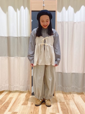 「バルーンパンツ」｜ichikaさん（レディース・149cm・20代）の冬コーディネート