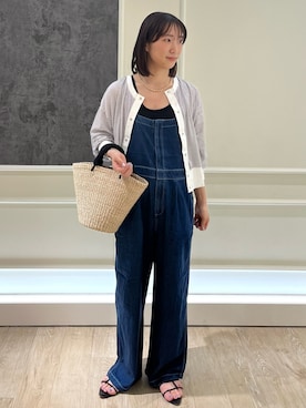 「fredy emue（フレディエミュ）のアイテム（サロペット/オーバーオール）」を使った、HINAKOさん（レディース・162cm）の夏コーディネート