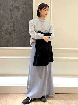 「GEVACO」｜「アイテム（アクセサリー）」を使った、HINAKOさん（レディース・162cm）の秋コーディネート