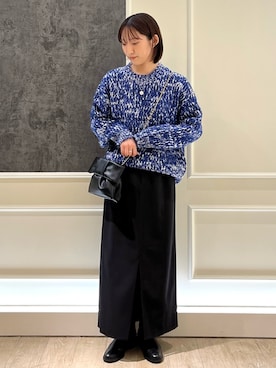 「TRICOTS JEAN MARC（トリコットジーンマルク）のアイテム（ニット/セーター）」を使った、HINAKOさん（レディース・162cm）の秋コーディネート