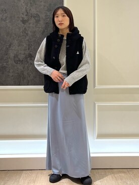 「GEVACO」｜「アイテム（ブルゾン）」を使った、HINAKOさん（レディース・162cm）の秋コーディネート