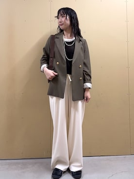 HINAKOさん（骨格ナチュラル・レディース・162cm）の秋コーディネート