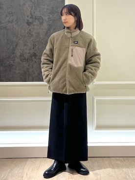 「TAION（タイオン）のアイテム（ブルゾン）」を使った、HINAKOさん（レディース・162cm）の秋コーディネート